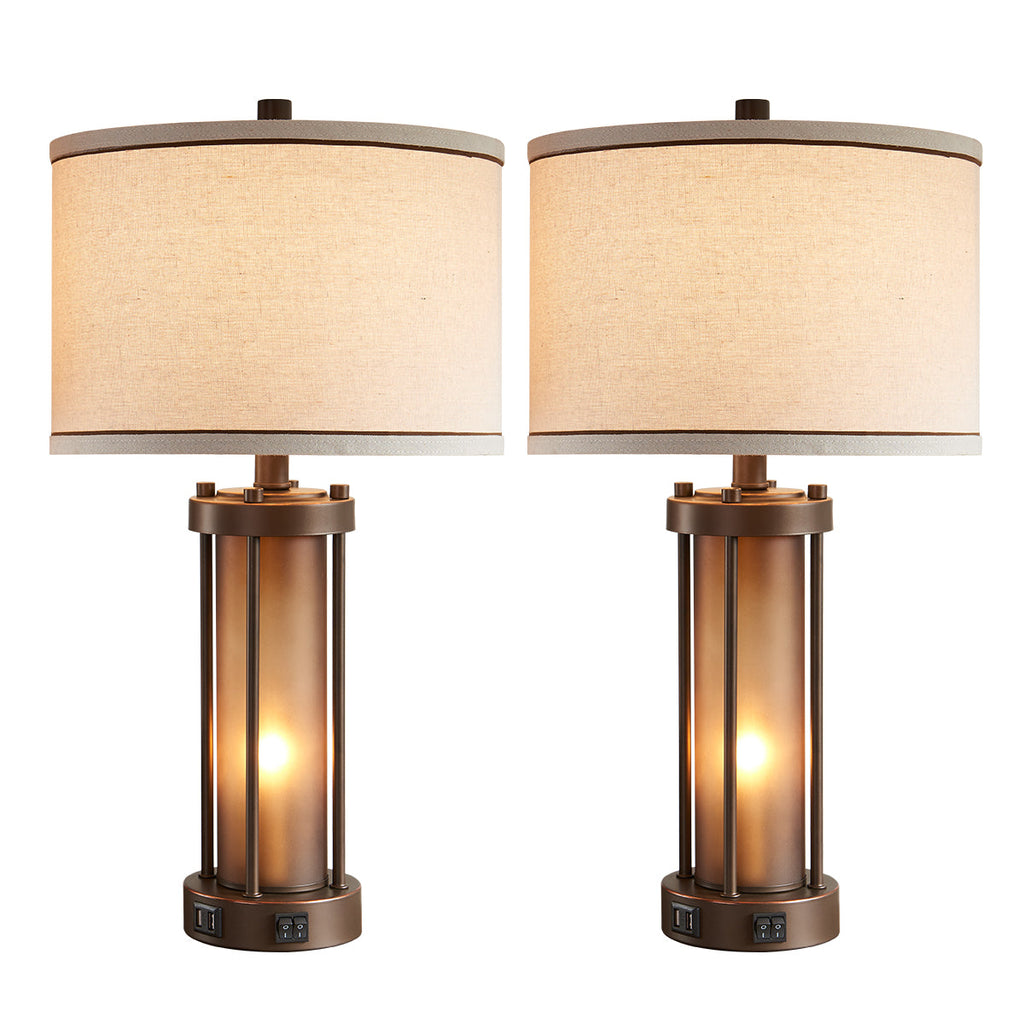 25" Table Lamp Set